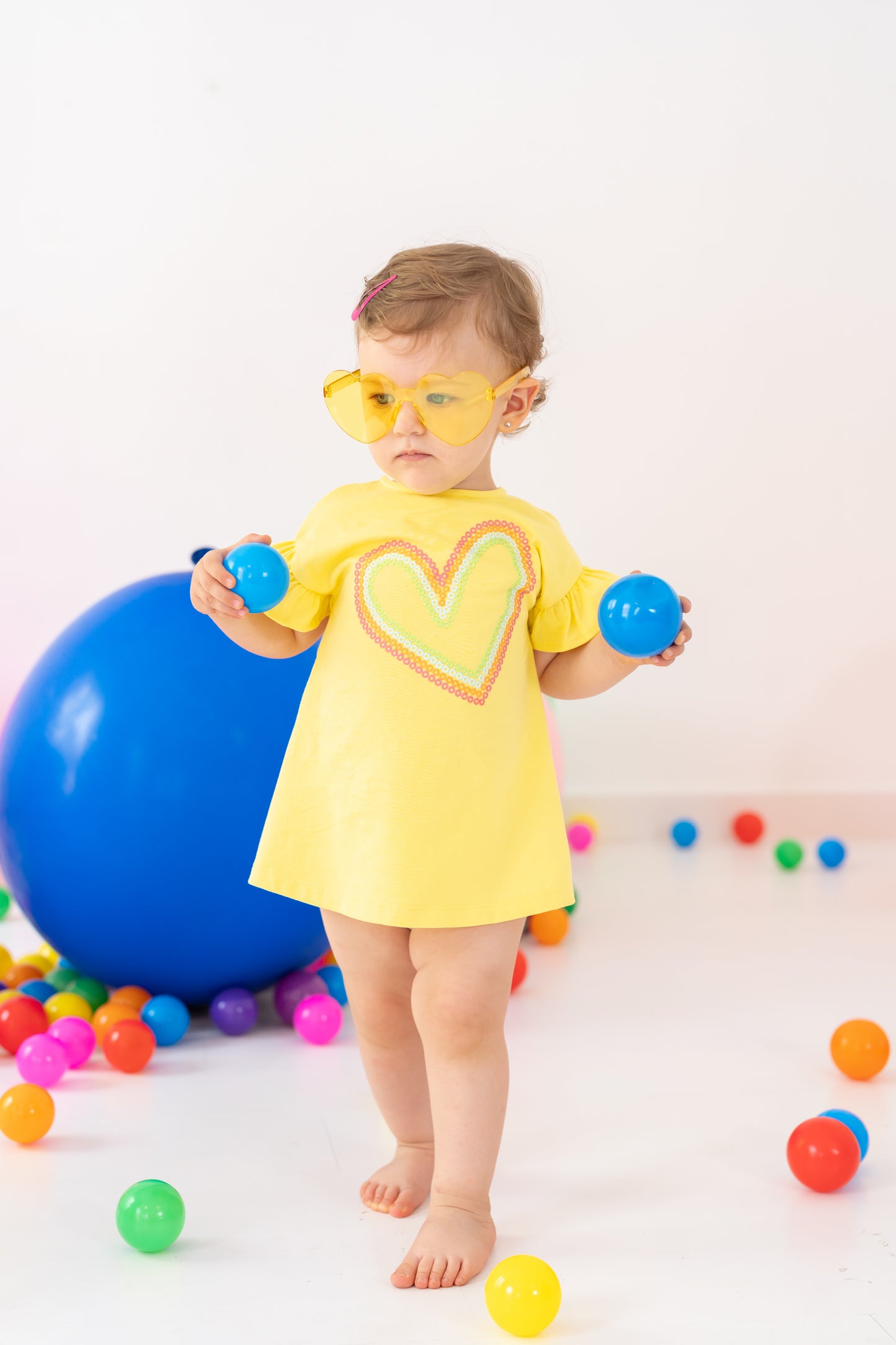 Agatha yellow heart dress