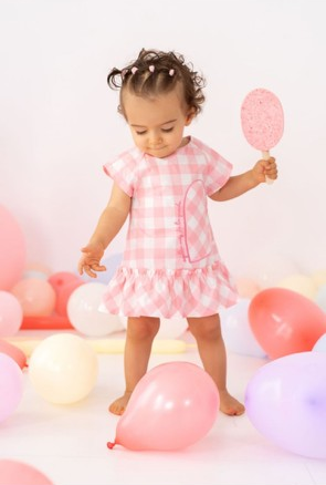 Agatha ruiz de la prada pink gingham dress