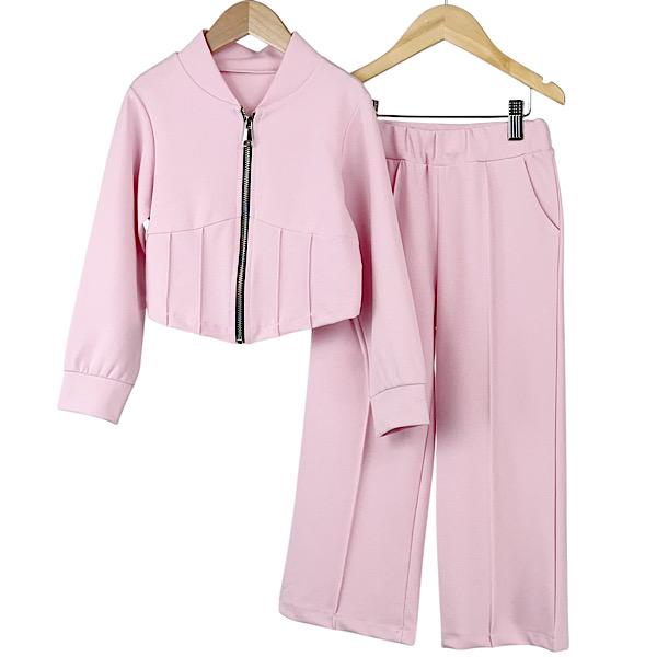 Pink Zip Jacket Co-Ord Set