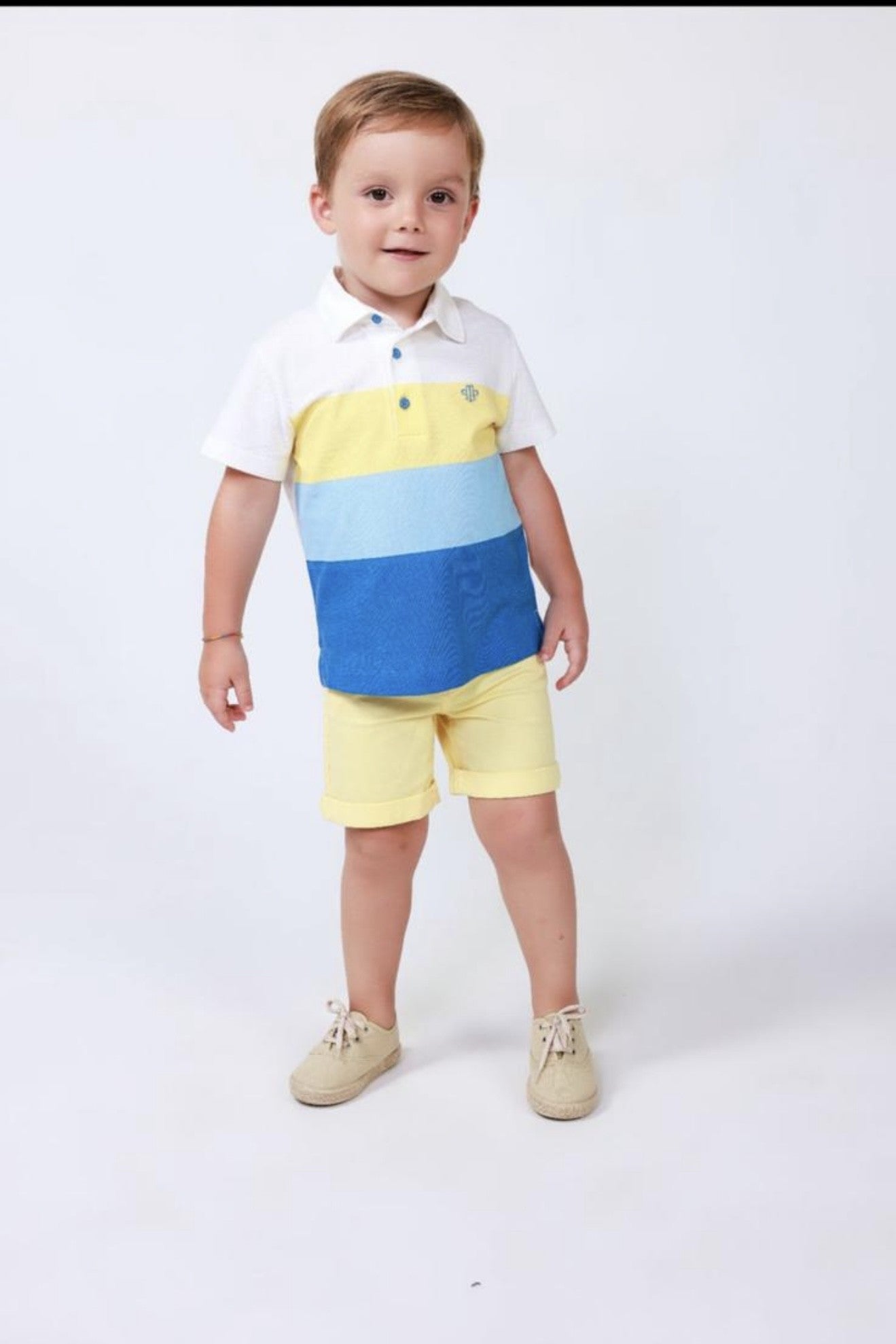 Tutto piccolo striped polo t-shirt/2606