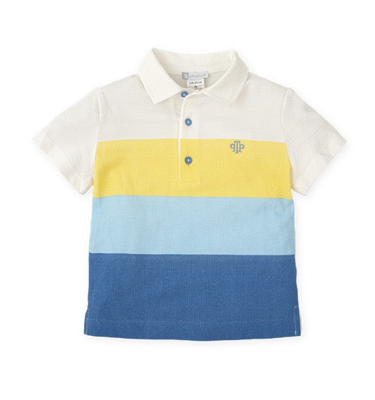 Tutto piccolo striped polo t-shirt/2606